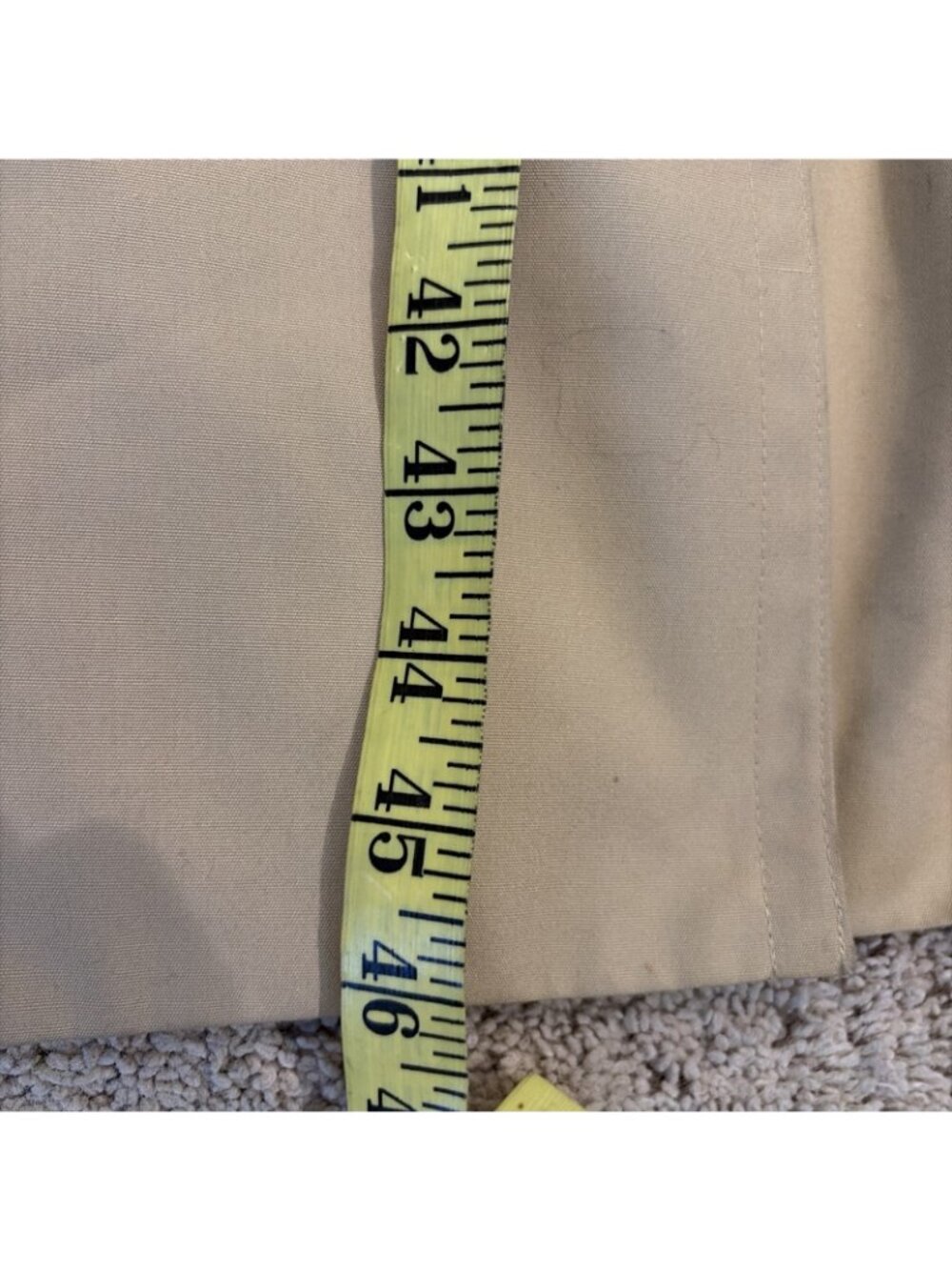 Vintage Etienne Aigner Women's Trench Coat Size 8 Beige Double Breasted Belted - Picture 14 of 15